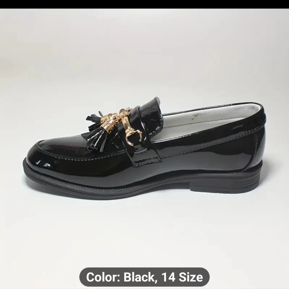 NEW CHILD/BOYS STYLISH SLIP ON DRESS SHOES LOAFERS SIZE 13 And 14